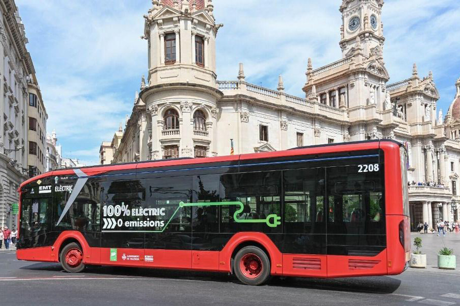 Man elektrobus autobús eléctrico valencia españa españa