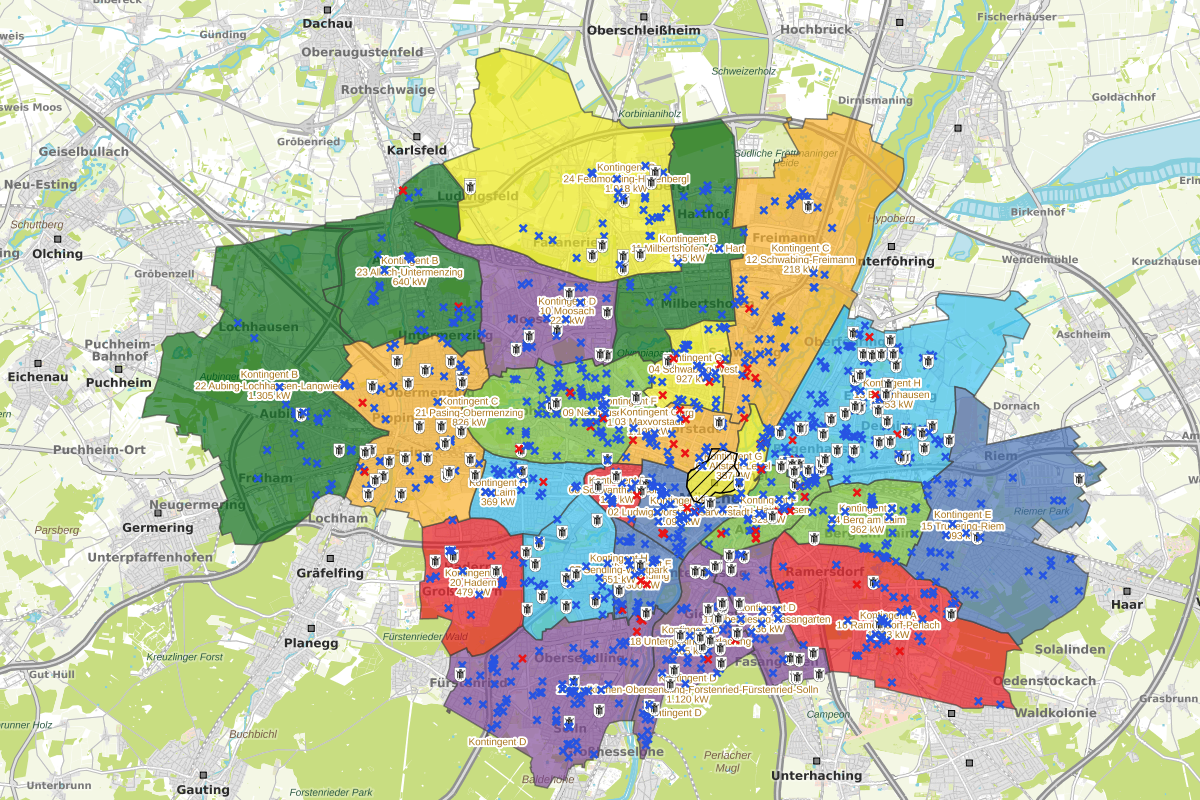 Muenchen munic ladestationen charging stations ausschreibung
