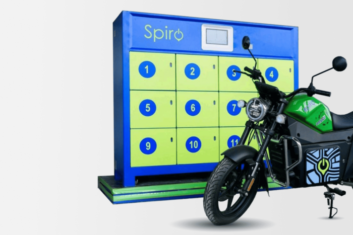 Spiro e bike y estación de intercambio de baterías