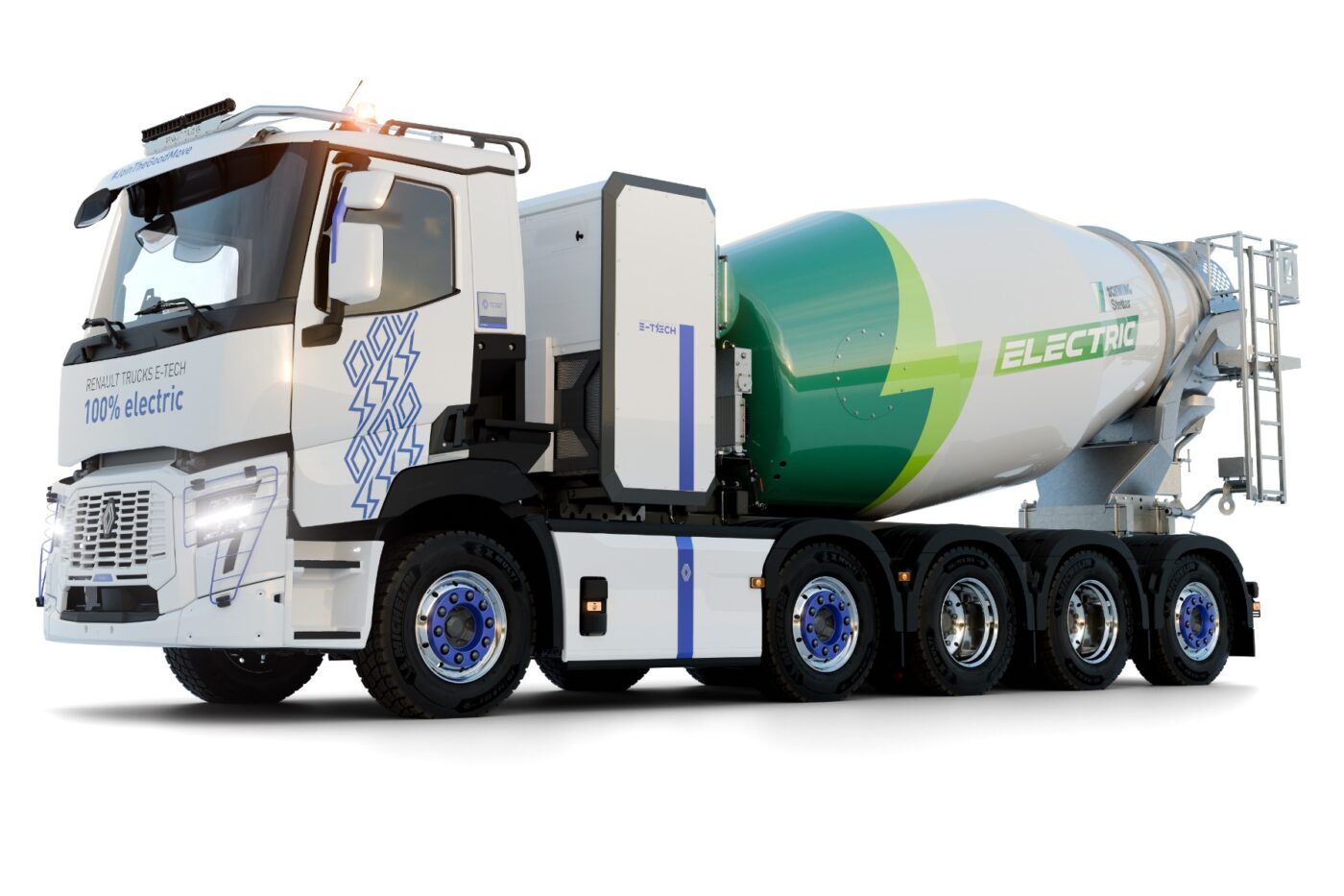 Renault trucks schwing stetter concrete electric mixer betonmischer
