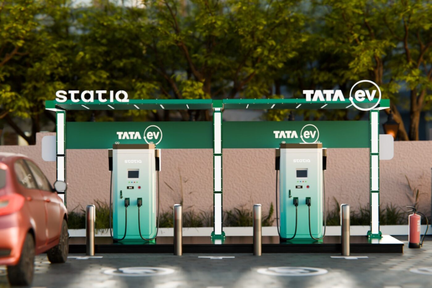 Tata ev charging india graphic