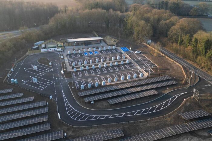 Instavolt charging superhub manchester england uk