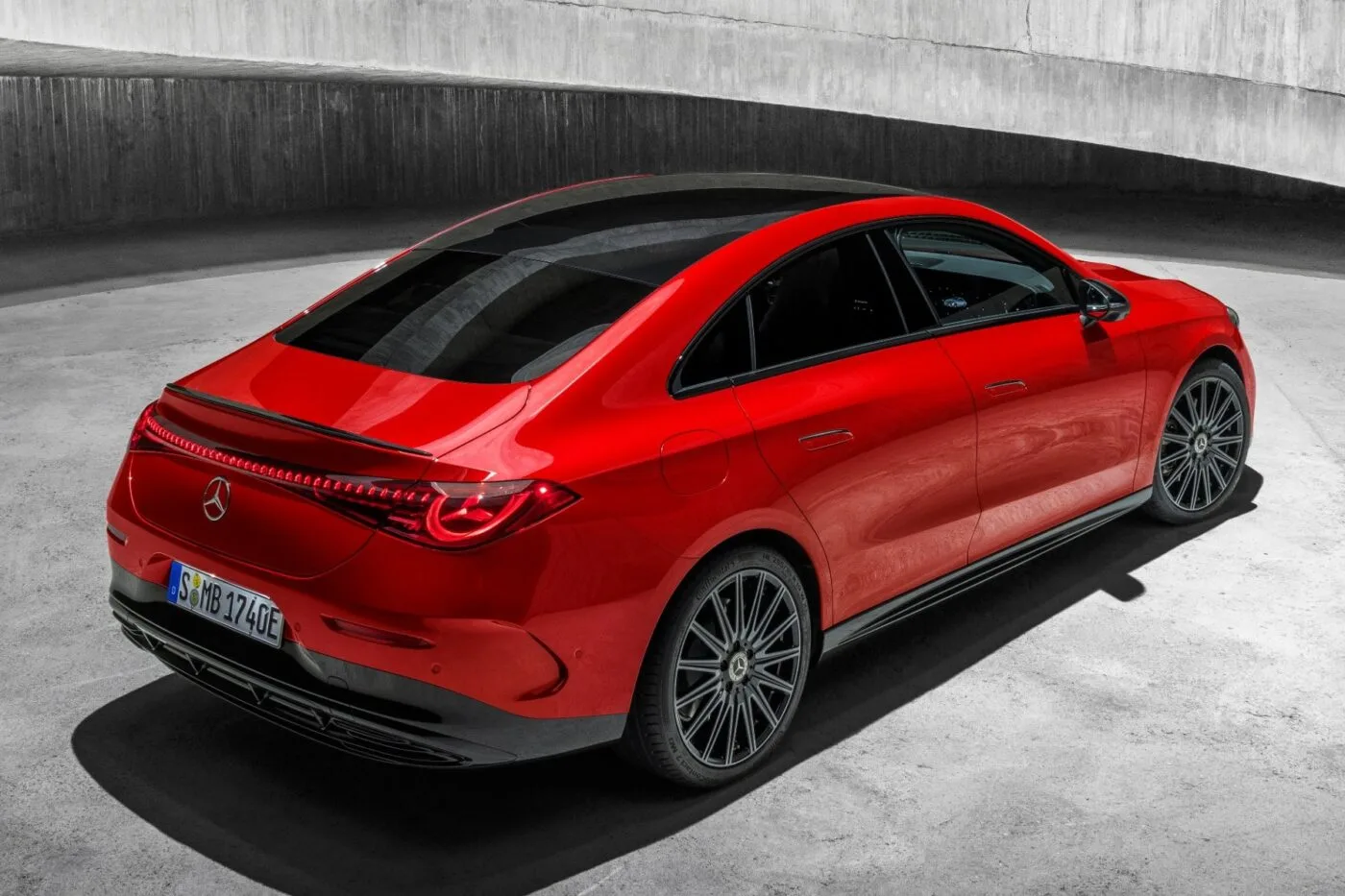 Mercedes-Benz CLA interior showing the MBUX Superscreen