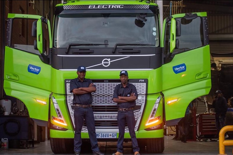 Volvo trucks vector logistics south africa electric trucks cropped