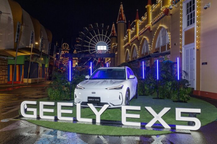 Geely ex5 outdoor australia launch