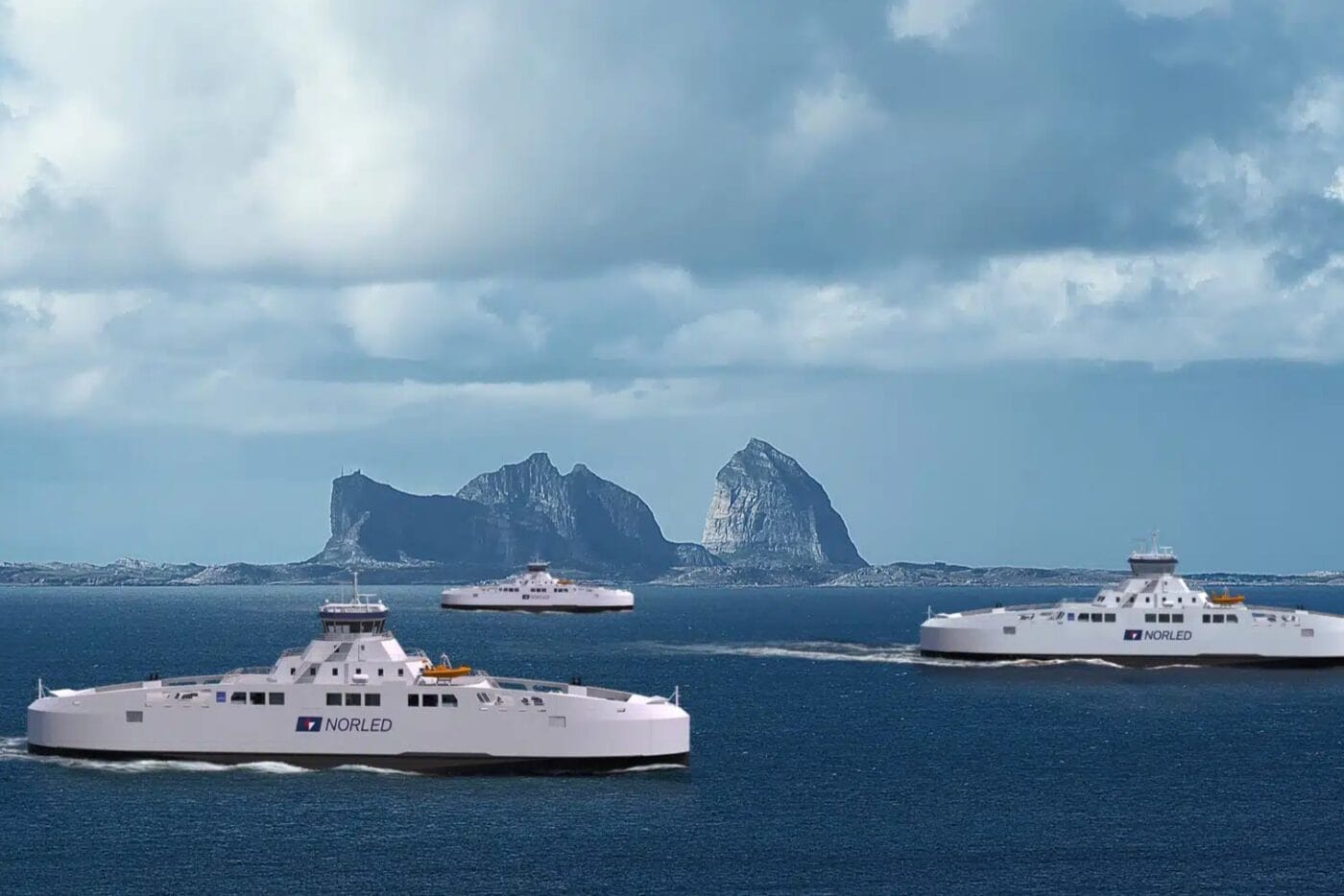 Norled noruega norwegen ferries híbridos faehren recortados