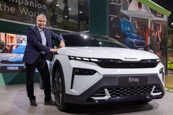 Petr janeba con el skoda elroq