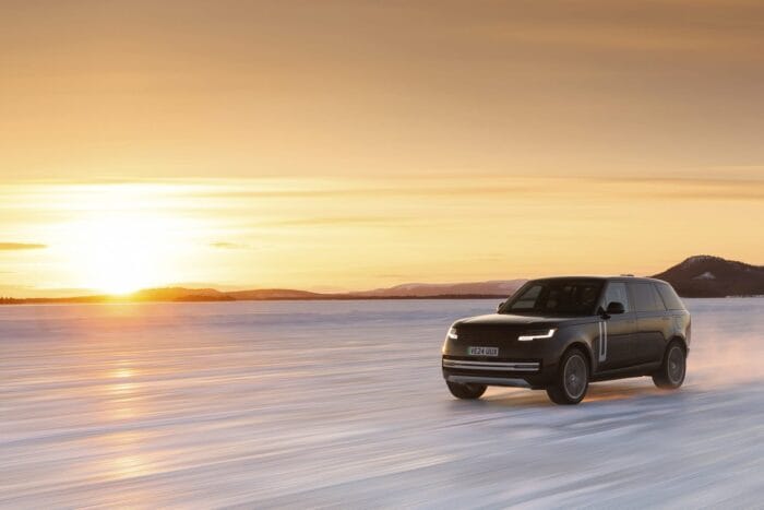 Prueba de invierno del prototipo eléctrico Range rover