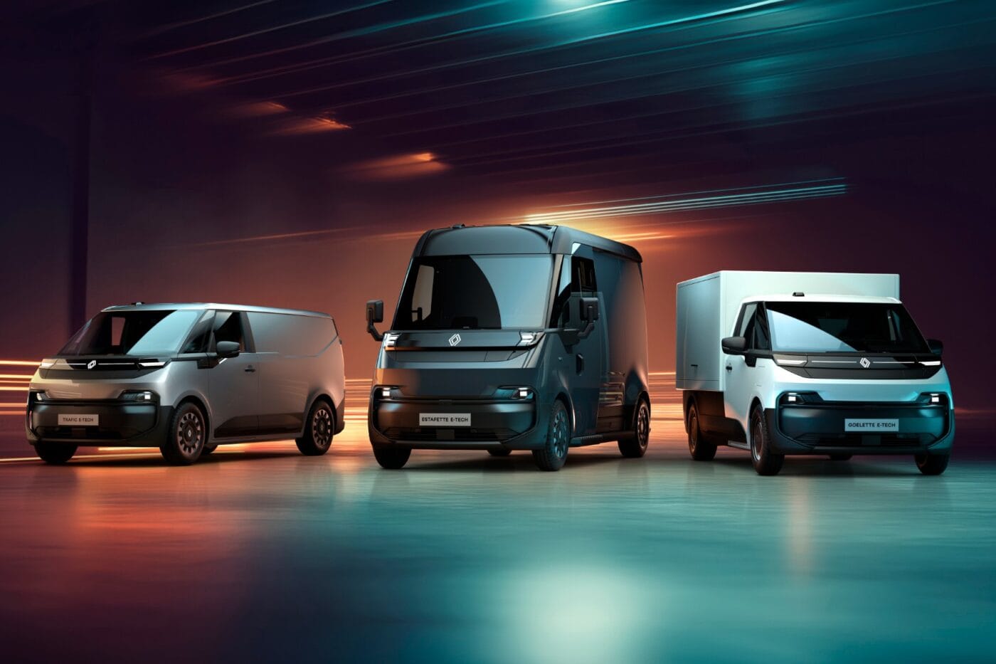 Renault estafette e tech goelette e tech trafic e tech