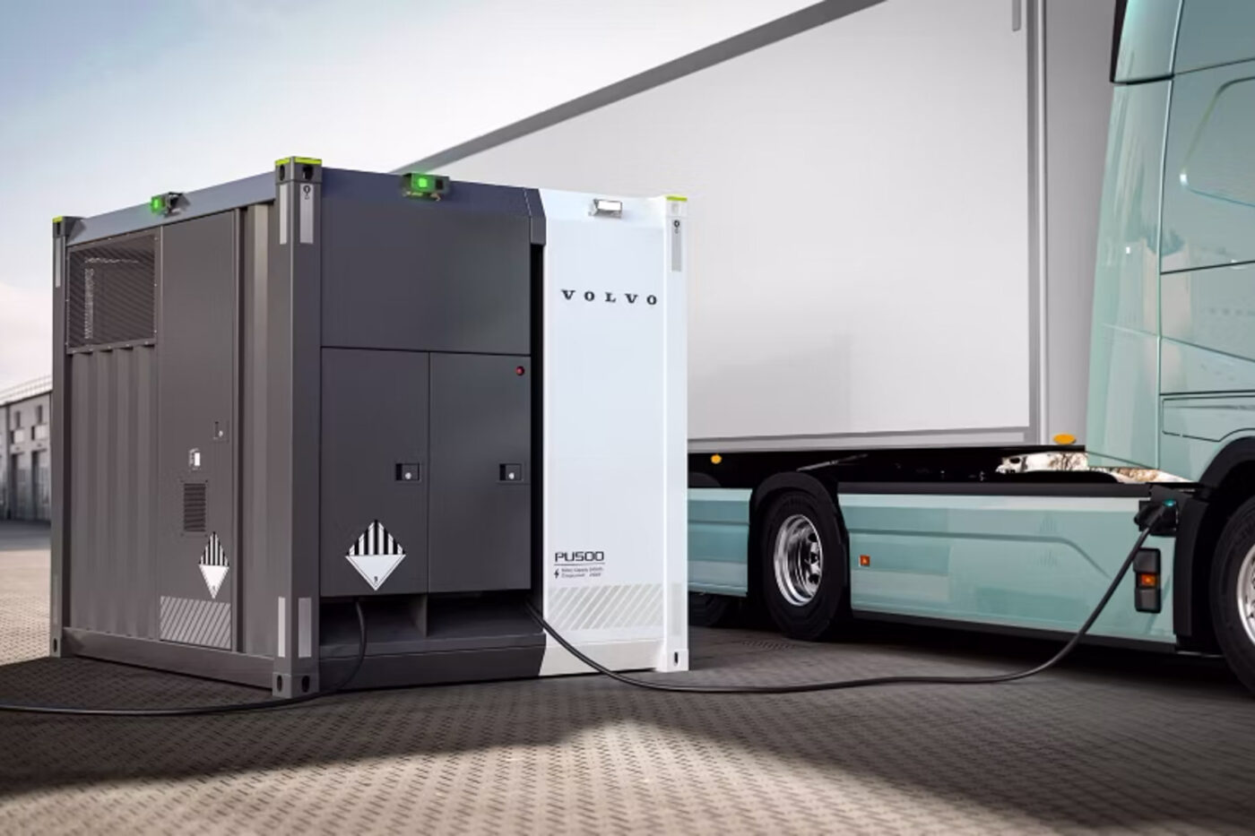 Volvo energy pu bess dc ladestation