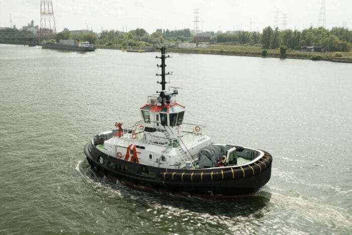 Electric tugboat damen shipyards port antwerp bruges