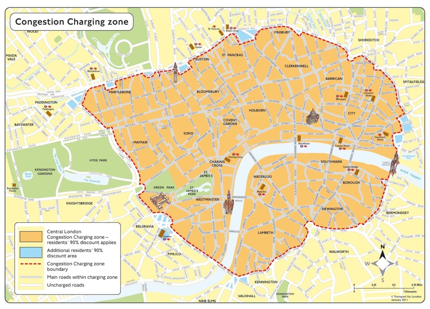 london congestion charge map london congestion charge map