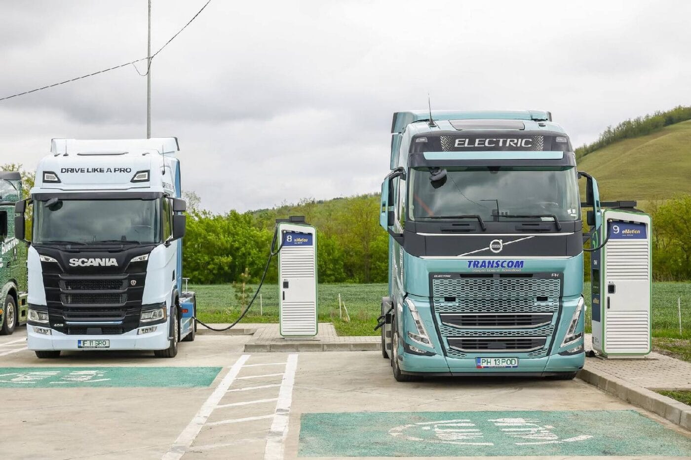 Omv petrom charging trucks romania