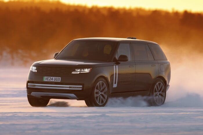 Range rover electric prototyp wintererprobung