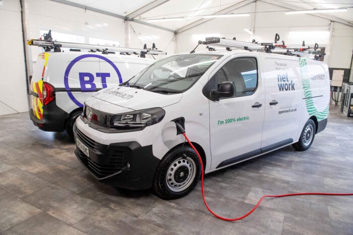 Furgonetas ev de Bt y openreach