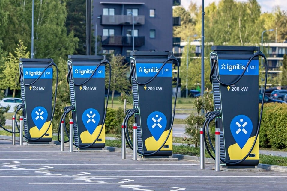 Ignitis on ladestation estación de carga litauen lituania