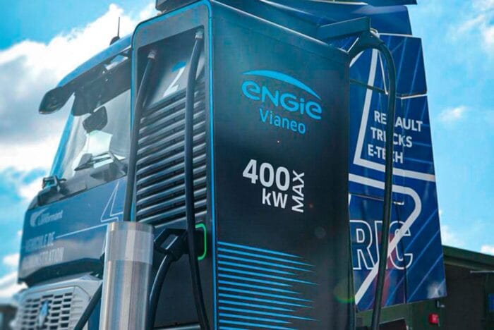 Engie vianeo estación de carga hpc camiones eléctricos