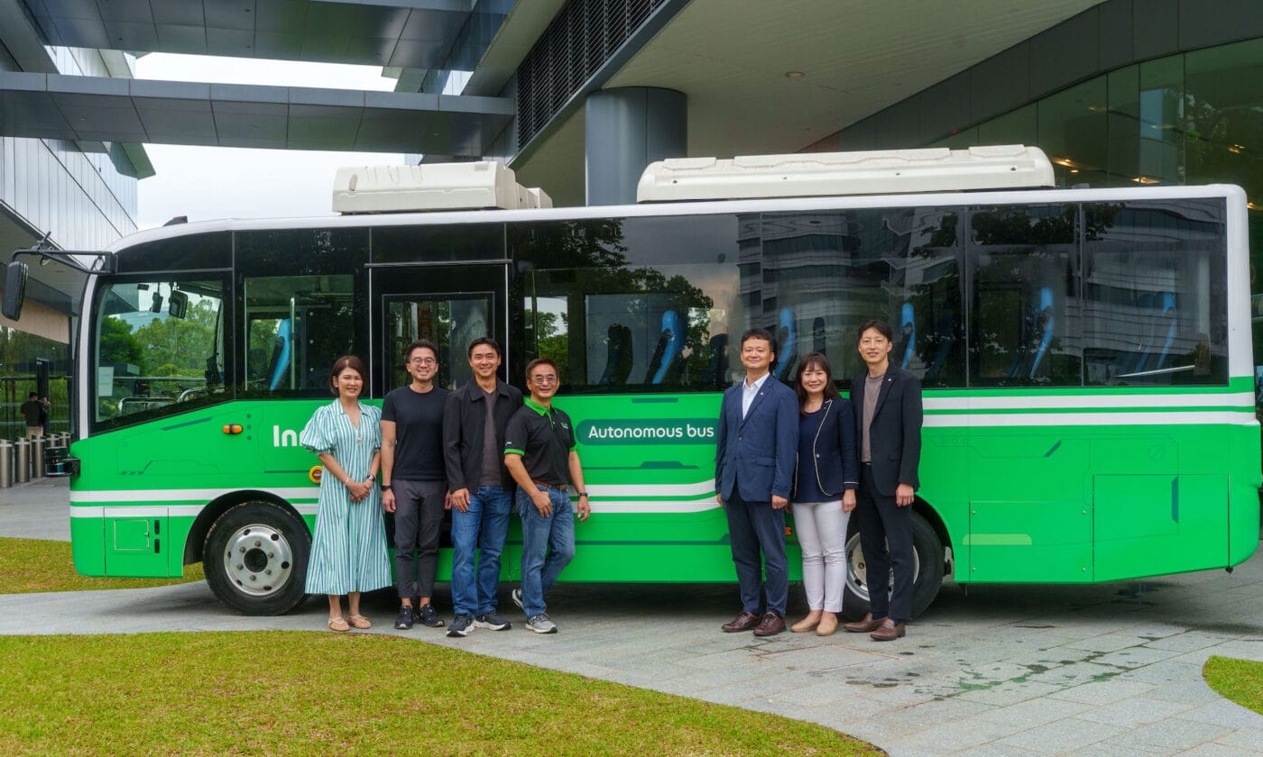 Grab autobús eléctrico autónomo singapur