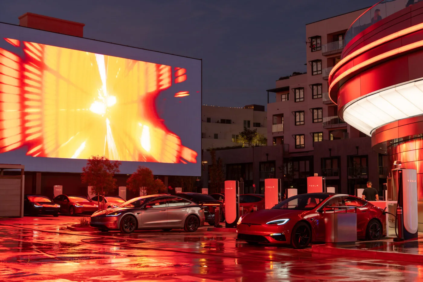 tesla diner hollywood 2025 1