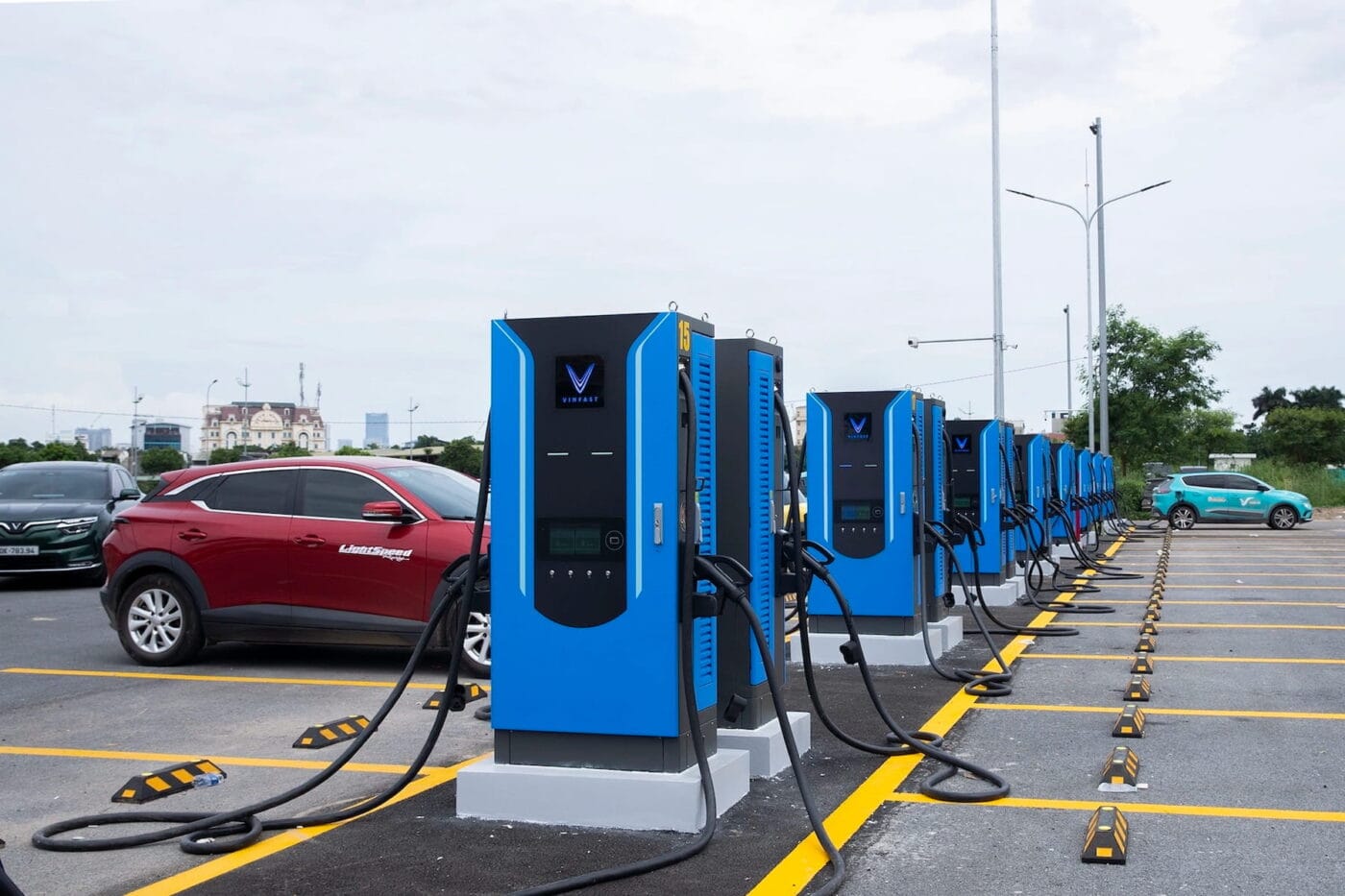 V green fast charging station hanoi