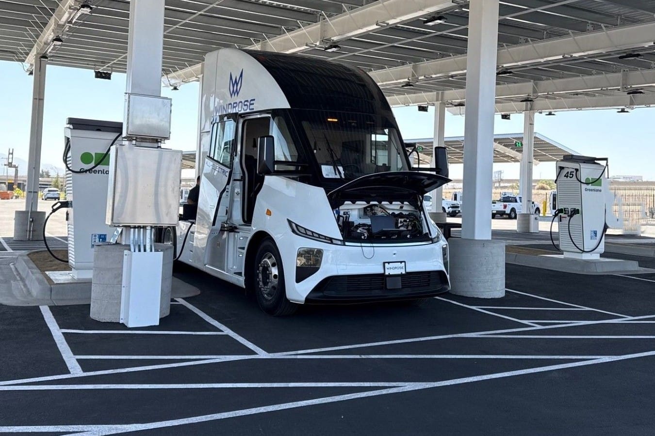 Windrose greenlane testing usa california electric trucks cropped