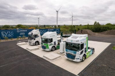 Nissan sunderland e lkw ladepark