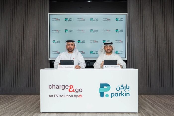 Estaciones de carga Parkin chargego dubai recortadas