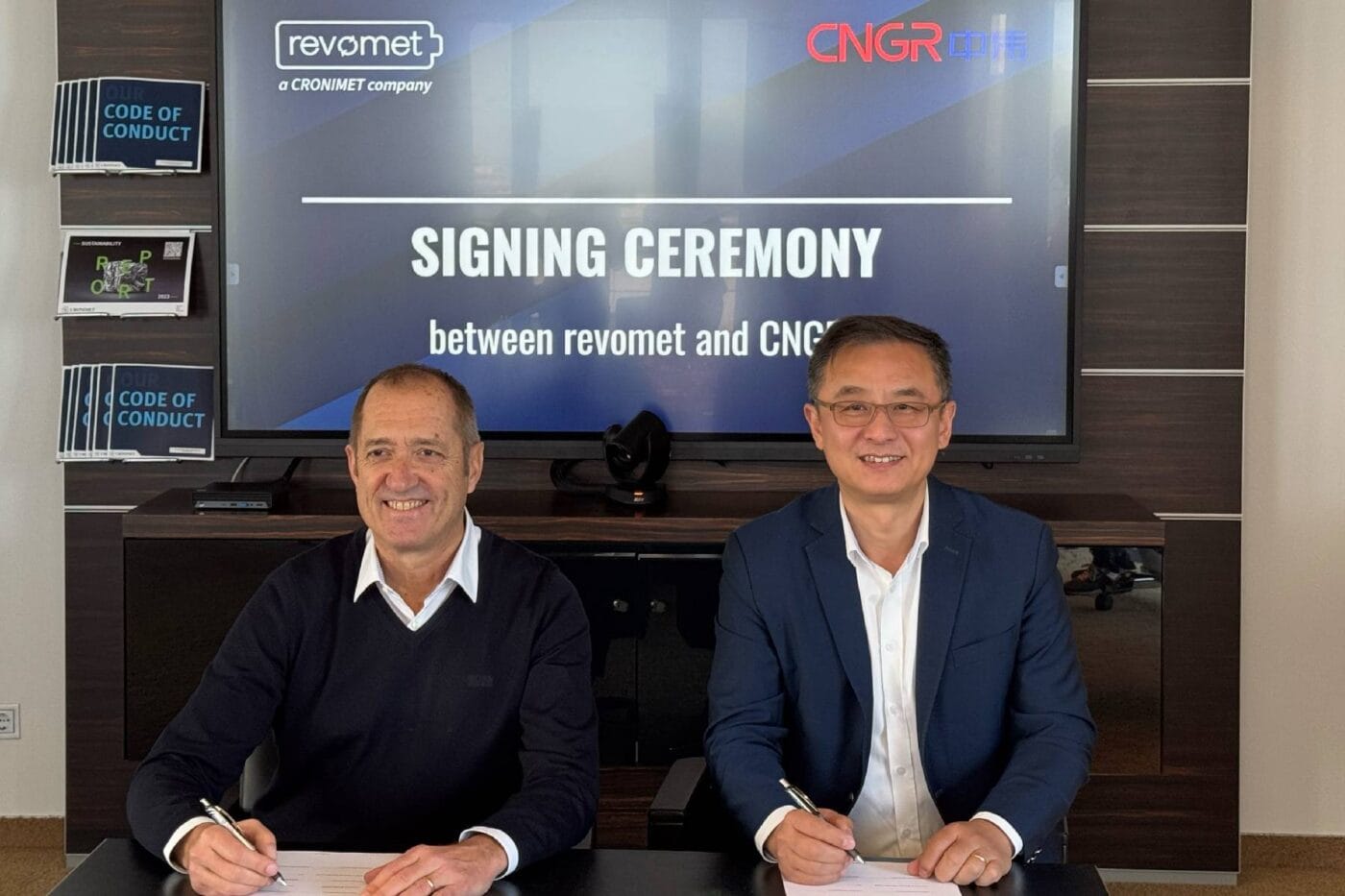 Revomet cngr signing ceremony joint venture recycling