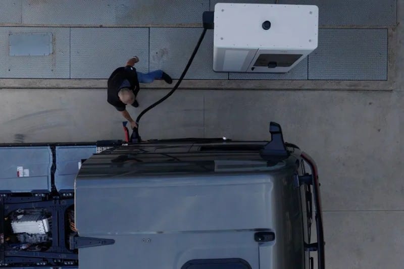 Abb man charging station truck mcs