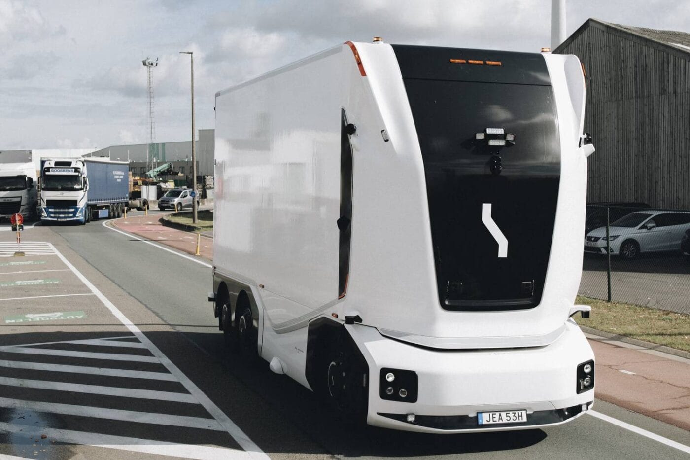 Einride camión autónomo prueba belgica amberes