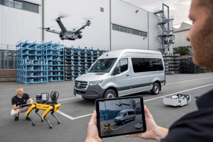 Mercedes benz robo dog drone dusseldorf