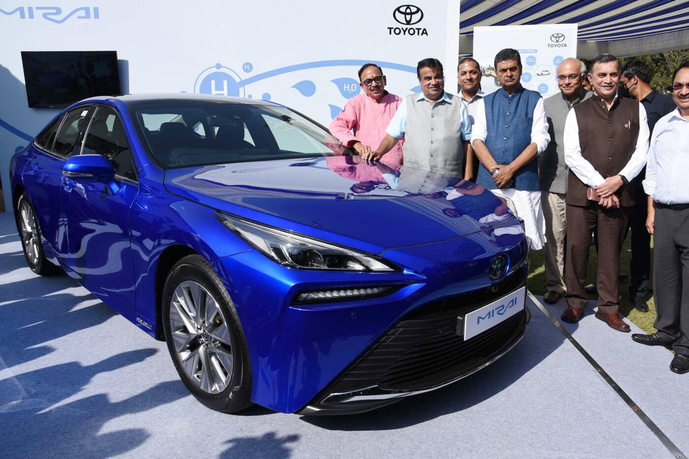 Second gen toyota mirai blue india