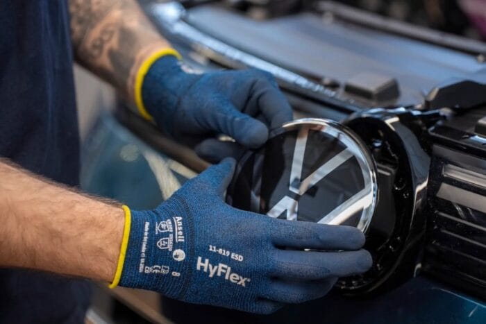 Volkswagen werk wolfsburg logo vw produktion montaje