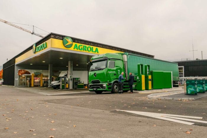 Agrola lkw ladestation tankstelle e lkw schweiz bern konolfingen