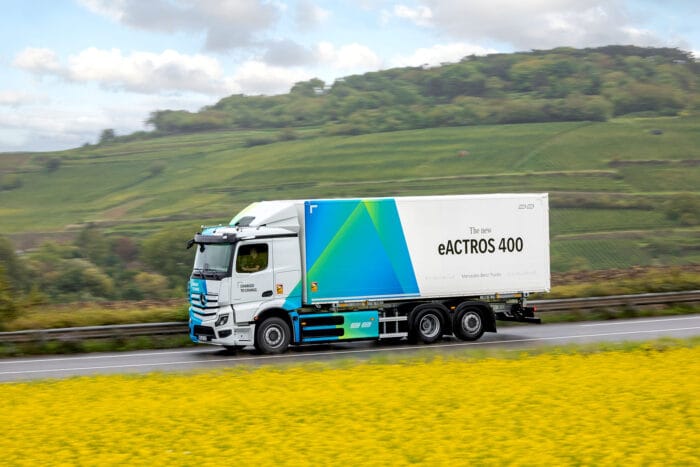 Daimler camión mercedes benz eactros e lkw camión eléctrico