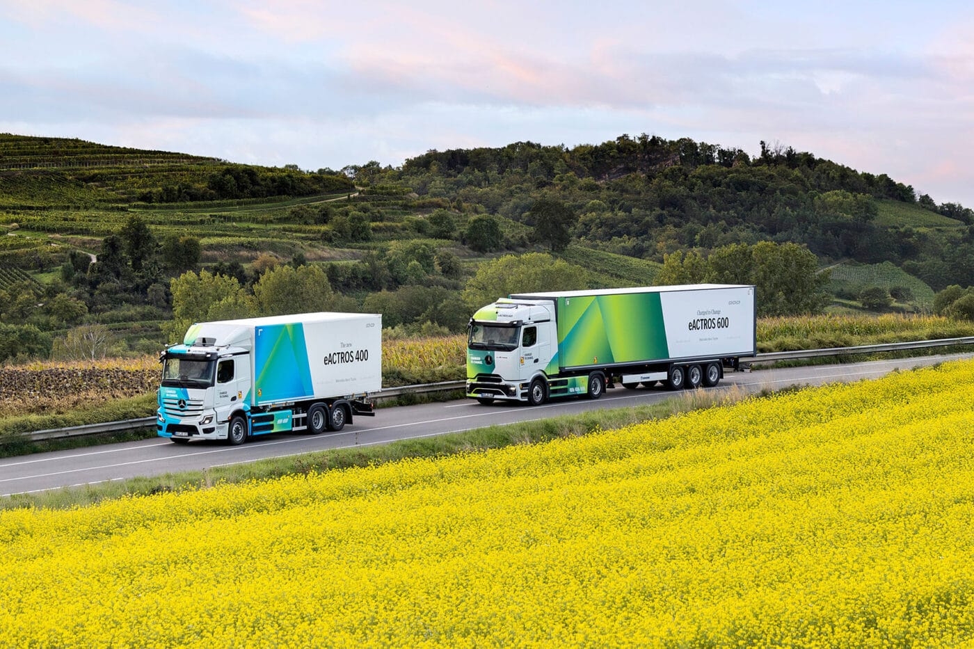 daimler camión mercedes benz eactros 400 eactros 600 e lkw camión eléctrico 2025 Daimler camión mercedes benz eactros e lkw camión eléctrico