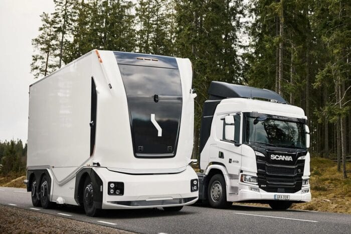Einride ebot camiones eléctricos scania