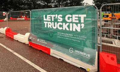 Construcción del centro de recarga ehgv de Gridserve