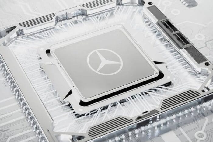 Mercedes athos silicio chiplet bev