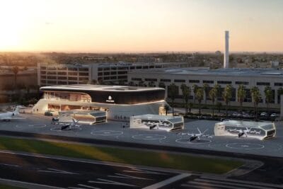 Render del aeropuerto Archer Hawthorne