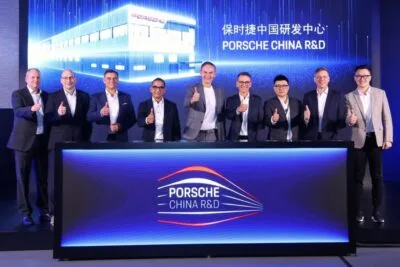 Opening porsche development centre shanghai