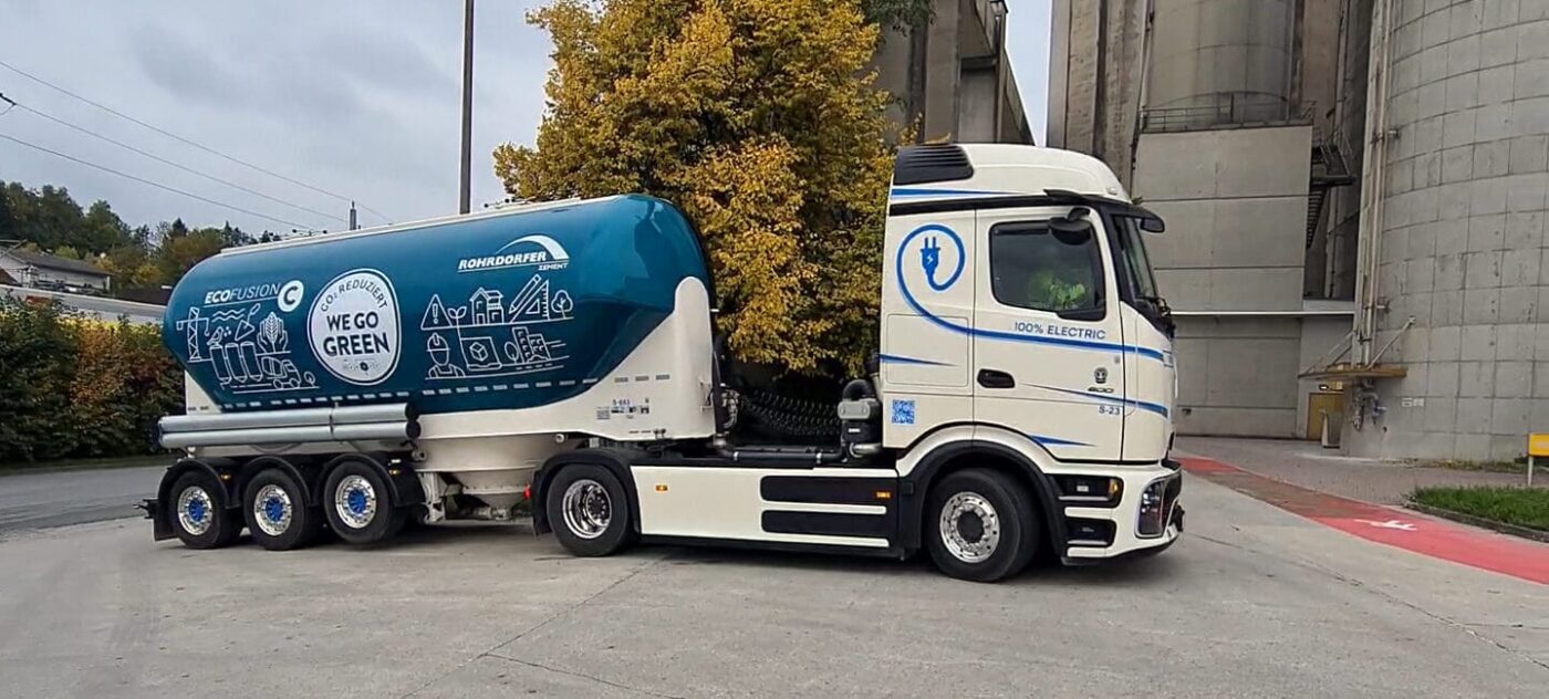 rohrdorfer electric truck eactros 600 cement poll nussbaumer 2025 Rohrdorfer electric truck eactros cement poll nussbaumer