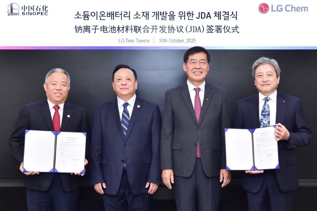 Sinopec lg chem na ion batterie