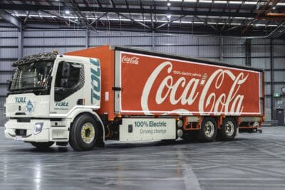 Toll group coca cola australia volvo fe camión eléctrico