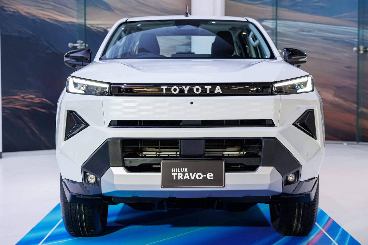 Toyota hilux bev front close up