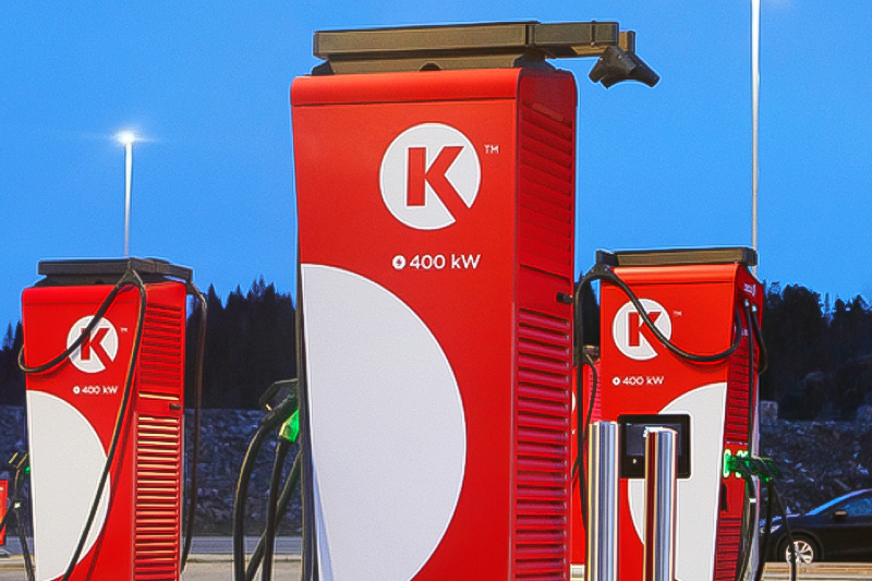 Estación de carga Circle k ladestation