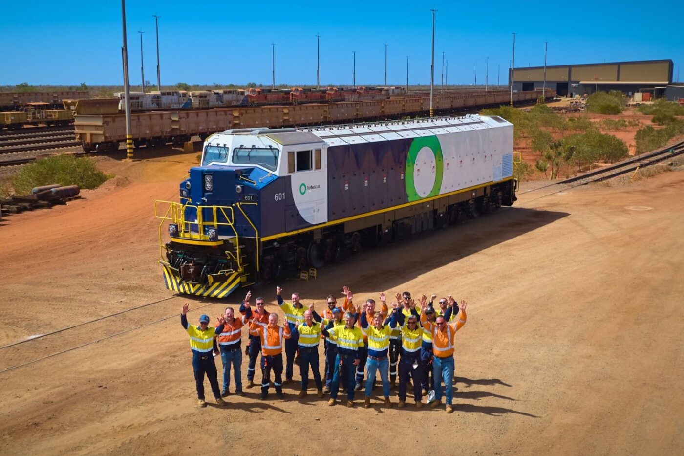 Locomotora eléctrica Fortesque trenes australia