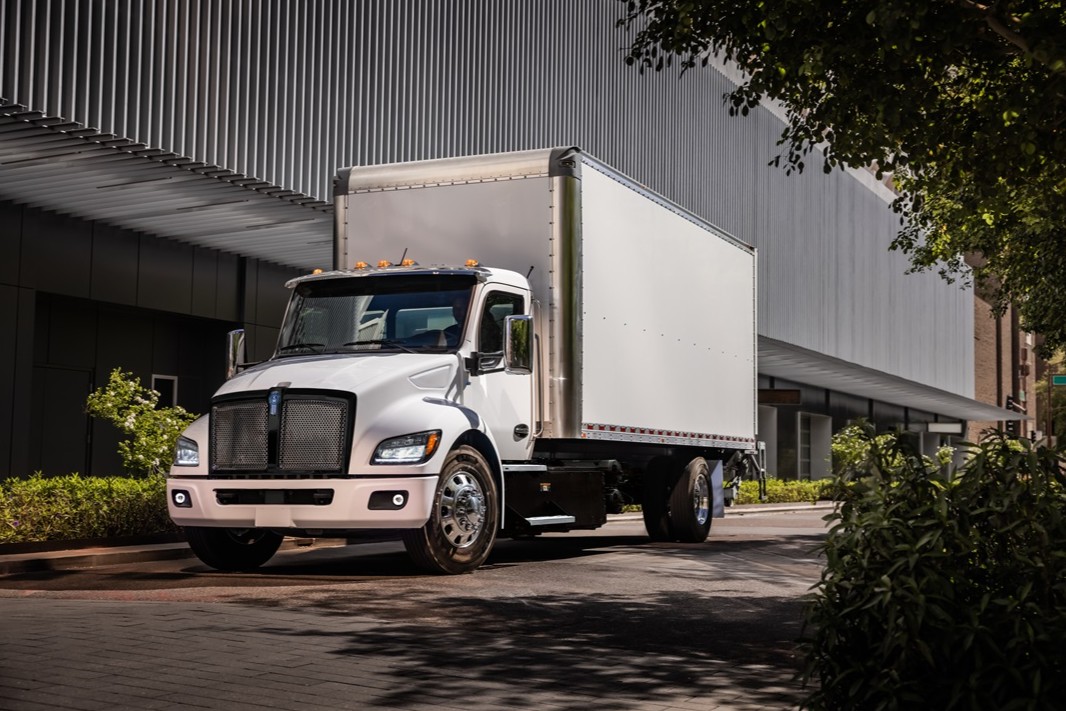 Camiones eléctricos Kenworth t280e recortados