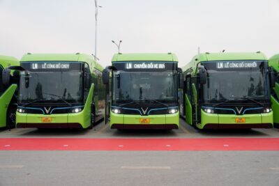 Lien ninh vinfast electric bus fleet