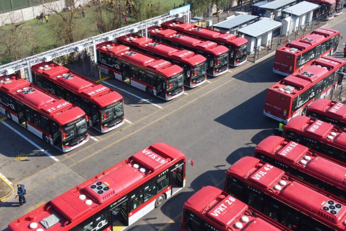 Red movilidad elektrobus electric bus chile